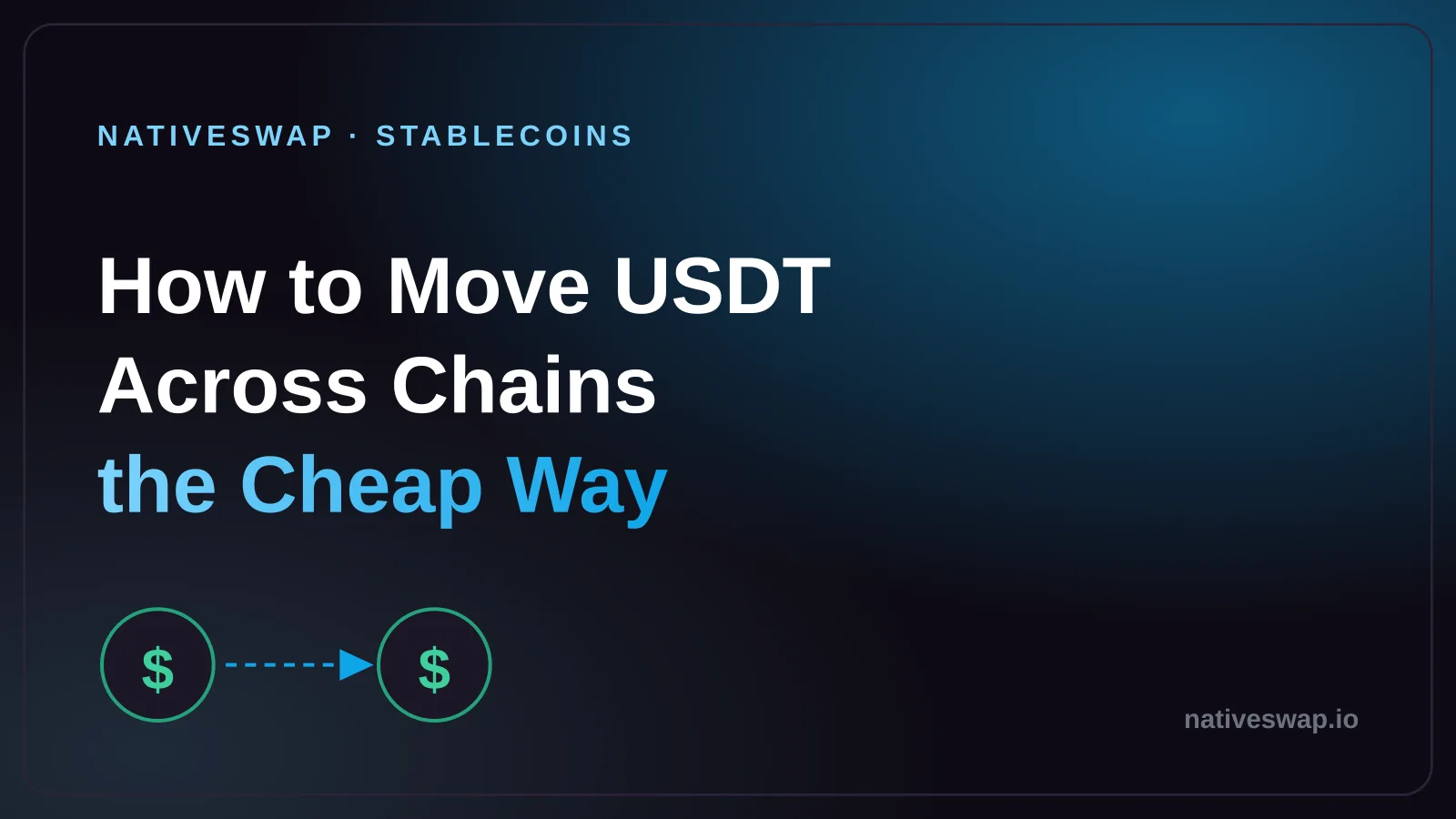 How to Move USDT Across Chains the Cheap Way